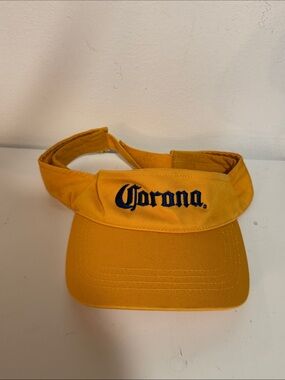 Corona Women’s Yellow Visor with Navy Logo